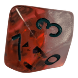 Transparentes Rot Perlmutt Weiß 7er Set