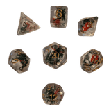 Pilz Würfelset – Transparentes 7er Set mit Mushroom-Design
