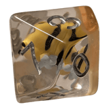 Funkelndes Bienen Würfelset – Bee Dice Transparent (7er Set)