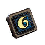 Metall W6 Würfel "Midnight Dragon Scale" | Schwarz-Blau (16mm)