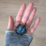 Riesen Drachenaugen-Würfel mit flüssigem Kern / Blau W20 (33mm)