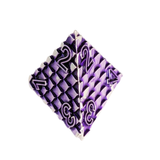 Dragon Scale Metallwürfel Set Lila – 7-teiliges RPG Würfelset mit Drachenauge