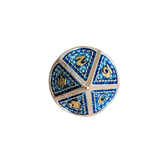 Metall Würfelset "Frost Dragon Scale" | Silber Blau | 7er RPG Würfelset