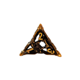 Metall Würfelset Hollow "Big Mouth Monster" | Antik Bronze | Fantasy Würfelset