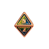 Metall Würfelset "Emerald Dragon Scale" | Roségold Grün-Blau | 7er RPG Würfelset