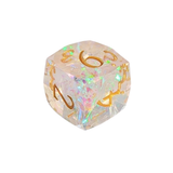 "Crystal Aurora" – 7-teiliges Glitter Würfelset
