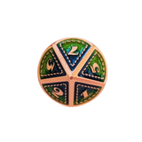 Metall Würfelset "Emerald Dragon Scale" | Roségold Grün-Blau | 7er RPG Würfelset