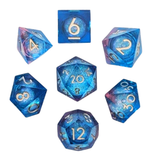 Ocean Shimmer – 7er Liquid Core Würfelset