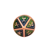 Metall Würfelset "Emerald Dragon Scale" | Roségold Grün-Blau | 7er RPG Würfelset