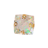 "Crystal Aurora" – 7-teiliges Glitter Würfelset