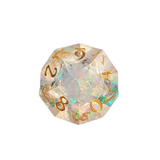 "Crystal Aurora" – 7-teiliges Glitter Würfelset