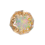 "Crystal Aurora" – 7-teiliges Glitter Würfelset