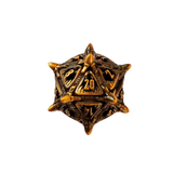 Metall Würfelset Hollow "Big Mouth Monster" | Antik Bronze | Fantasy Würfelset