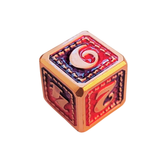 Metall Würfelset "Crimson Dragon Scale" | Roségold Rot-Lila | 7er RPG Würfelset