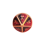 Metall Würfelset "Crimson Dragon Scale" | Roségold Rot-Lila | 7er RPG Würfelset