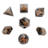 Lava-Würfel / Vulkan-Set 7er Set (18mm)