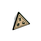 Metall Würfelset "Forest Green" | Dunkelgrün Creme | 7er RPG Würfelset