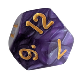 Perlmutt W12 in lila/gold