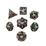 Hollow Dragon Metall Würfelset (Rainbow) | 7er Set