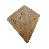 Golden Citrine Dice – Würfelset | Gelb, Honig & Gold