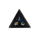 Metall Würfelset "Midnight Dragon Scale" | Gunmetal Blau | 7er RPG Würfelset