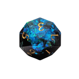 Galaxy Würfelset Blau/Grün – Sharp Edge (7er Set)