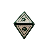 Metall Würfelset "Forest Green" | Dunkelgrün Creme | 7er RPG Würfelset
