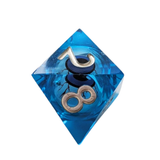 Floating Eyeball Würfelset Blau/Transparent (7er Set)