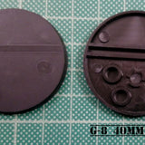 40mm Round Plastic Bases (5)