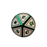 Metall Würfelset "Forest Green" | Dunkelgrün Creme | 7er RPG Würfelset