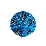 Dragon Scale Metallwürfel Set Blau – 7-teiliges RPG Würfelset mit Drachenauge