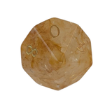 Golden Citrine Dice – Würfelset | Gelb, Honig & Gold