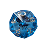 Floating Eyeball Würfelset Blau/Transparent (7er Set)