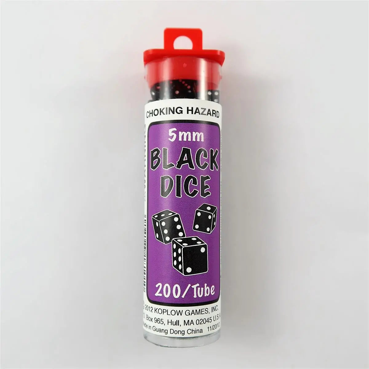 5mm Würfel Opaque Black 200 Stück