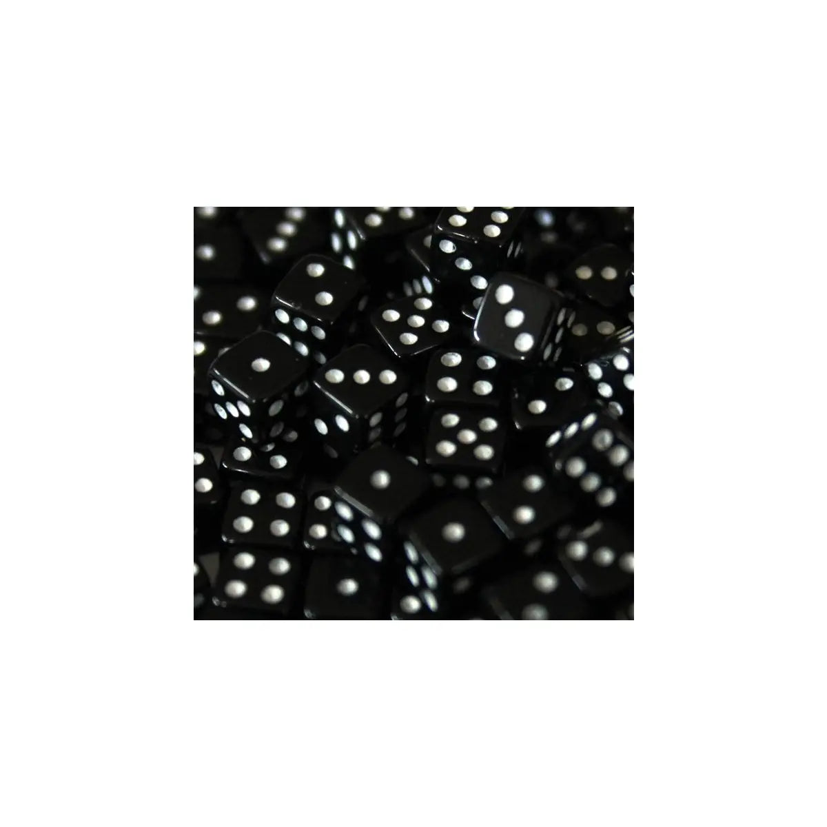 5mm Würfel Opaque Black 250 Stück
