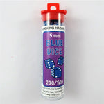 5mm Würfel Opaque Blue 200 Stück
