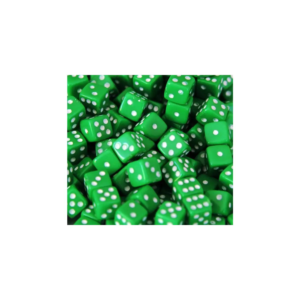 5mm Würfel Opaque Green 250 Stück