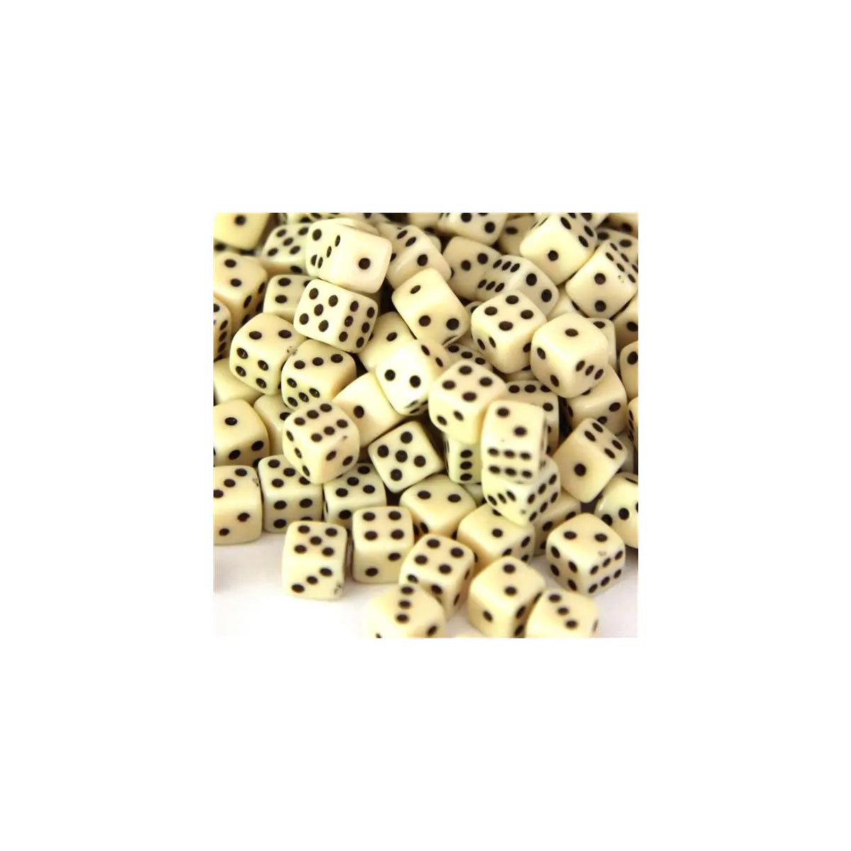 5mm Würfel Opaque Ivory 250 Stück