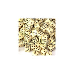 5mm Würfel Opaque Ivory 250 Stück
