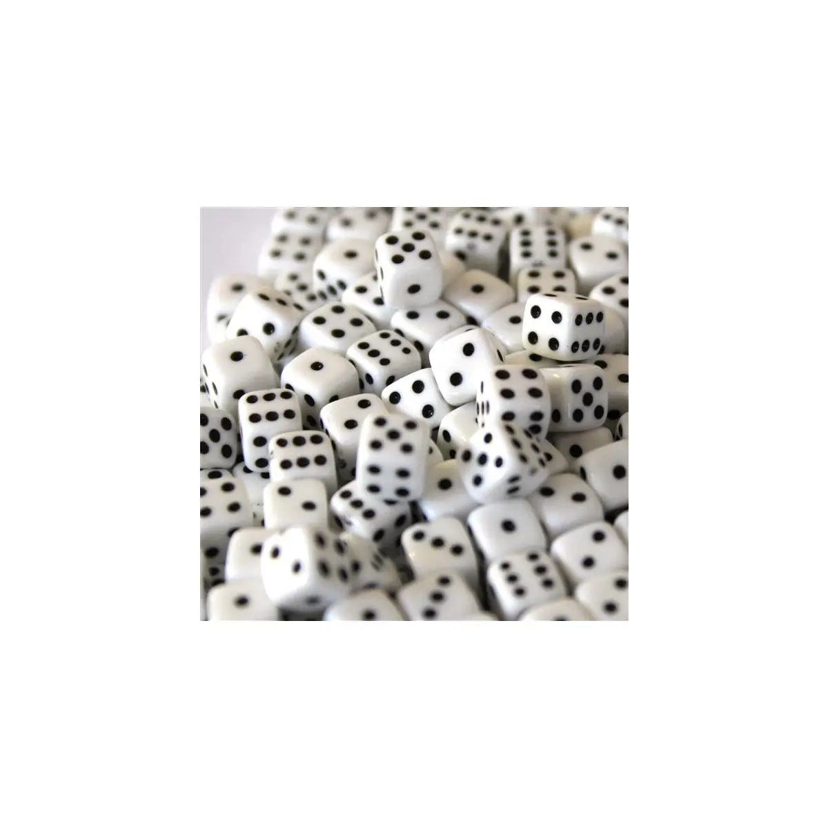5mm Würfel Opaque White 250 Stück