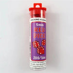 Koplow 5mm Würfel Opaque Red 200 Stück