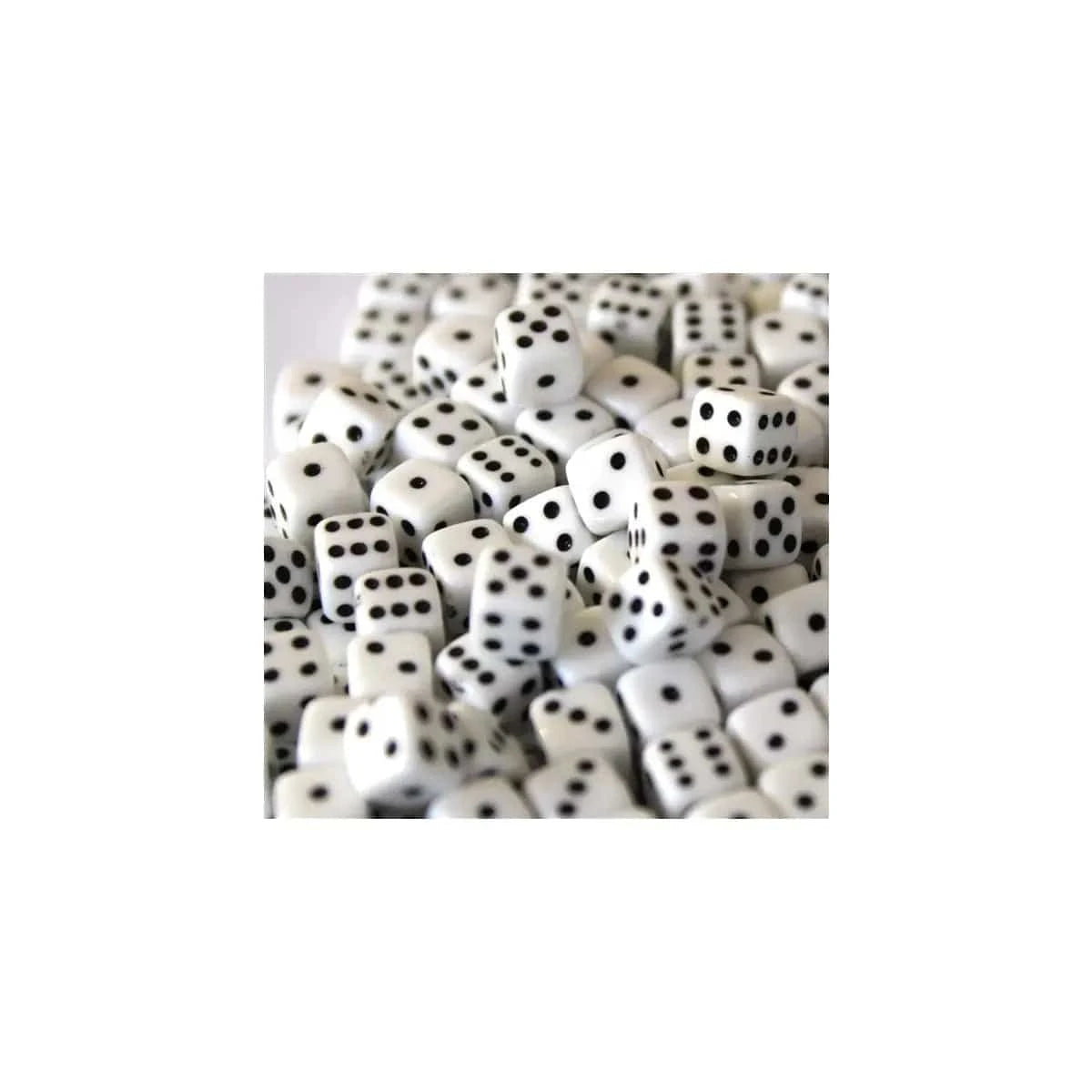 Koplow 5mm Würfel Opaque White 250 Stück