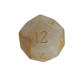 Golden Citrine Dice – Würfelset | Gelb, Honig & Gold