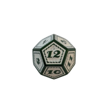 Metall Würfelset "Forest Green" | Dunkelgrün Creme | 7er RPG Würfelset