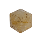 Golden Citrine Dice – Würfelset | Gelb, Honig & Gold