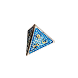 Metall Würfelset "Frost Dragon Scale" | Silber Blau | 7er RPG Würfelset
