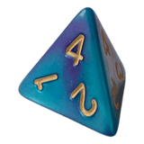 W4 Perlmuttwürfel in Blau & Lila