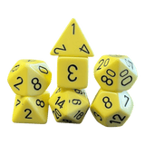 Opaque Pastel Yellow/black Set