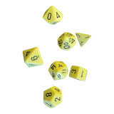 Opaque Pastel Yellow/black Set