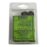 Chessex Opaque Black Green 10 x W10 Set